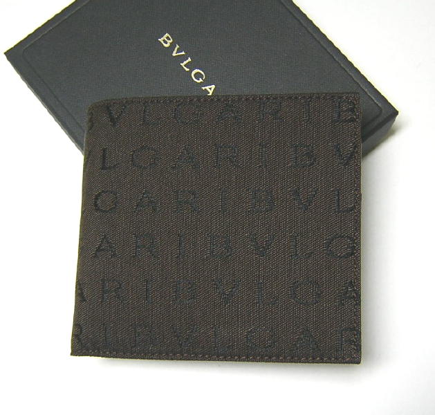 Bvlgari logo enthusiast folio wallet, logo / dark brown ( BVLGARI  Wallet ) 