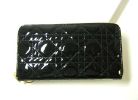  �N���X�`�����f�B�I�[�� LADY DIOR voyageur patent �t�@�X�i�[�����z�i�u���b�N�j(���z)