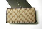 GUCCI Beige canvaswallet