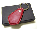 Prada logo key ring, ruby