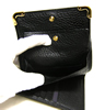Prada three leather occasion wallet, black