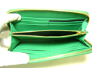 Prada tessuto zippered portfolio wallet, aqua marine