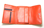 Prada nappa bow occasion wallet, orange