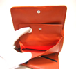 Prada nappa bow occasion wallet, orange