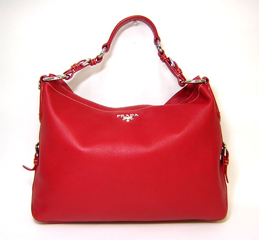 Leather hobo bag ( PRADA  Bag ) 