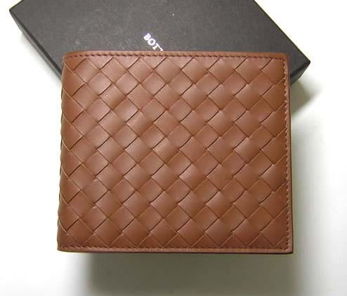ボッテガヴェネタ カードケース パスケース 二つ折り ミニ レザー ロゴ ブルー