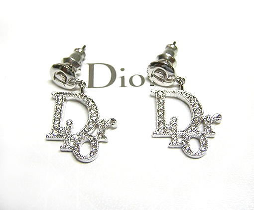 [ ディオール ] アクセサリー Diorクリスタルロゴピアス - CD-1373