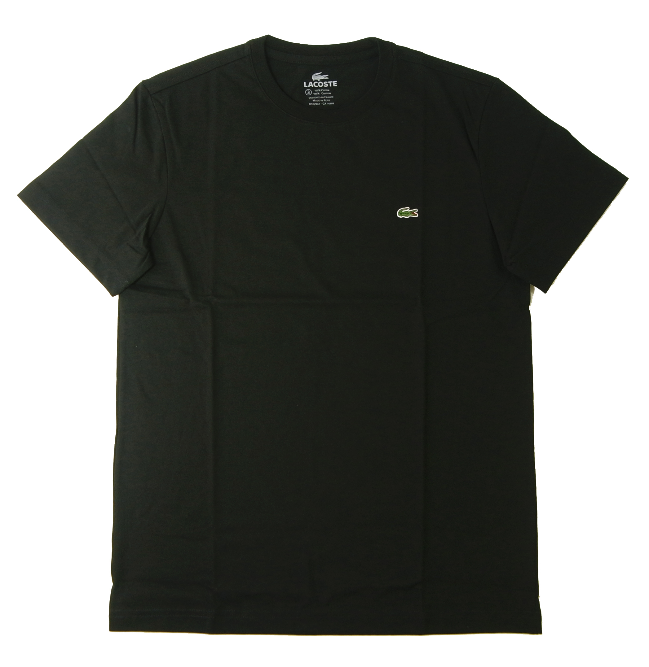 ラコステ Tシャツ （ブラック） 3（XS）サイズ の通販＆即日発送 - LC-17a