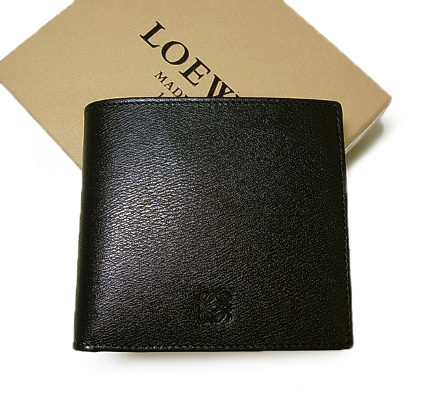 [ ロエベ ] 財布 メンズ 二つ折 型押しレザー - LW-66