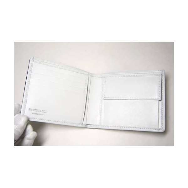 [ アルマーニ ] エンポリオアルマーニ 二つ折財布（ビアンコ） - A-787