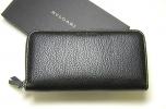 PhotoNo.1 ブルガリ オバル　ラウンドファスナー長財布（ブラック） 
