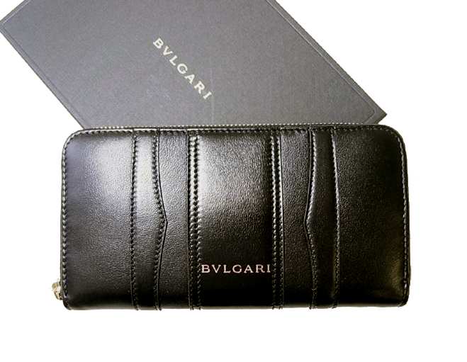 メンズBVLGARI ブルガリ ビーゼロ 長財布 札入れ 黒 ブラック ビジネス