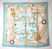 PhotoNo.1 カルティエ カルティエ　90×90サイズ　シルクスカーフ（ターコイズ） 