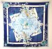 PhotoNo.1 カルティエ カルティエ　90×90サイズ　シルクスカーフ（ブルー） 