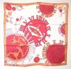 PhotoNo.1 カルティエ カルティエ　70×70サイズ　シルクスカーフ（オレンジ） 