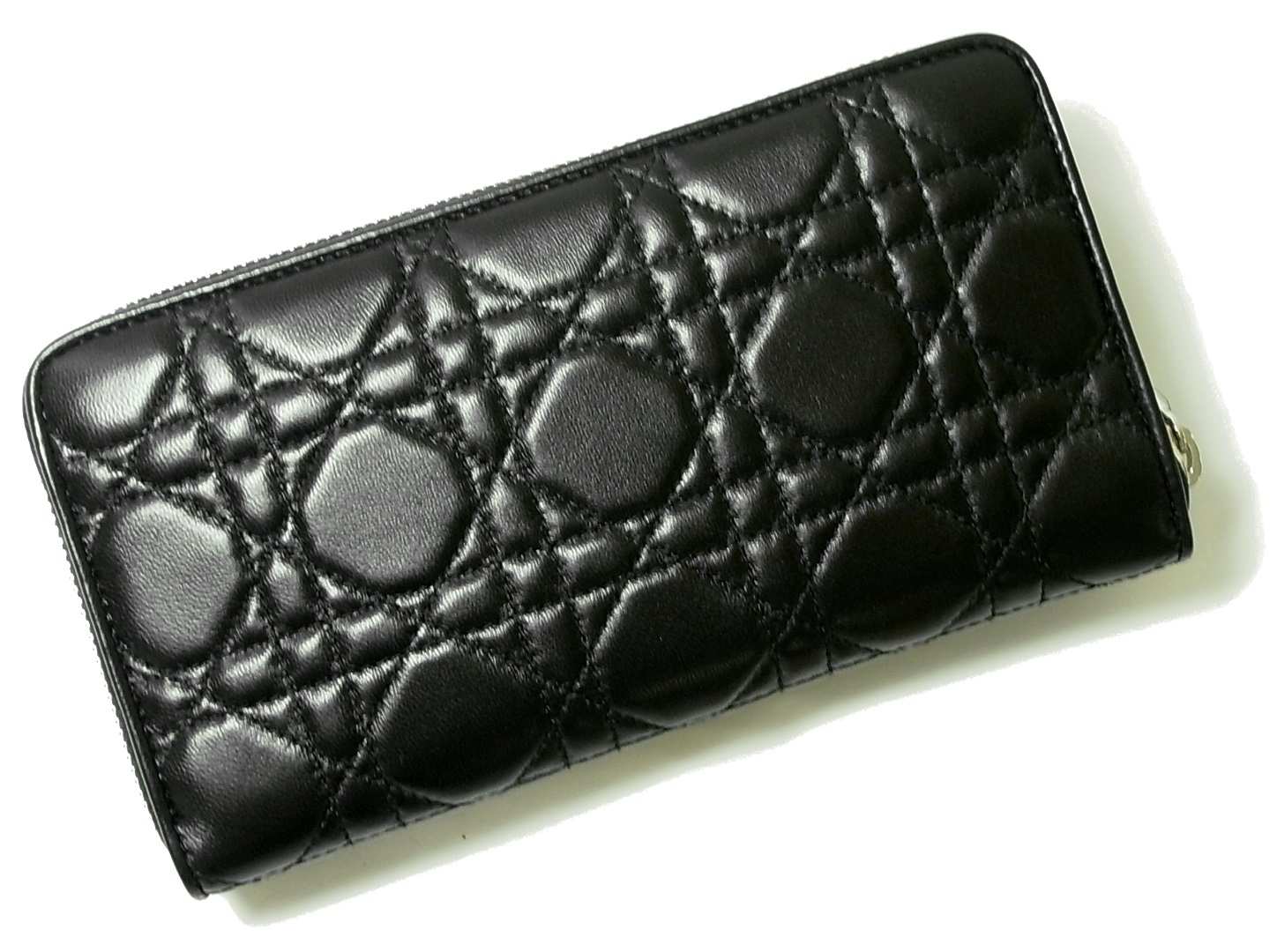 [ クリスチャンディオール ] 財布 レディース ファスナー長財布（ブラック） - CD-1701