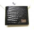 PhotoNo.1 ドルチェ＆ガッバーナ D＆G  クロコ型押しエナメルカーフ　二つ折財布（ブラック） 