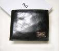 PhotoNo.1 ドルチェ＆ガッバーナ D&G  シュリンクレザー　二つ折財布（ブラック） 