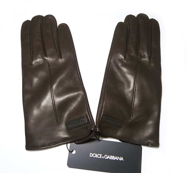 ドルチェ＆ガッバーナ 手袋 ラムスキン メンズ（ダークブラウン） 9サイズ - インポートブランドショップPiazza