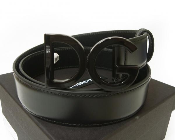 ドルチェ＆ガッバーナ ベルト メンズ レザー DGロゴ バックル （ブラック） 85cm - インポートブランドショップPiazza