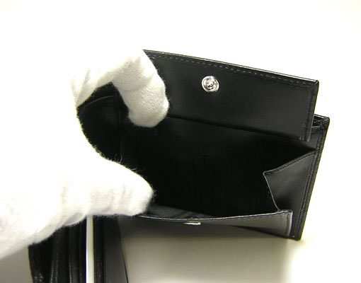 ドルガバ ] D＆G レザー二つ折財布（ブラック） - DG-801