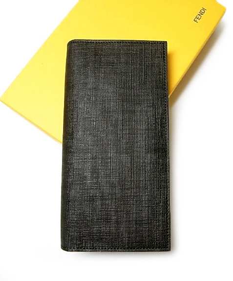 フェンディ 財布 メンズ 二つ折 長財布 ブラック インポートブランドショップpiazza