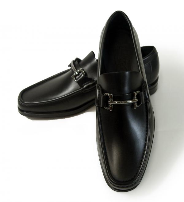サルヴァトーレフェラガモ 靴 メンズ レザー MORRICE（ブラック） 8（日本サイズ約26.5cm） - インポートブランドショップPiazza