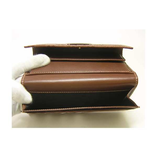 [ グッチ ] グッチシマ三つ折長財布（ブラウン） - G-3894