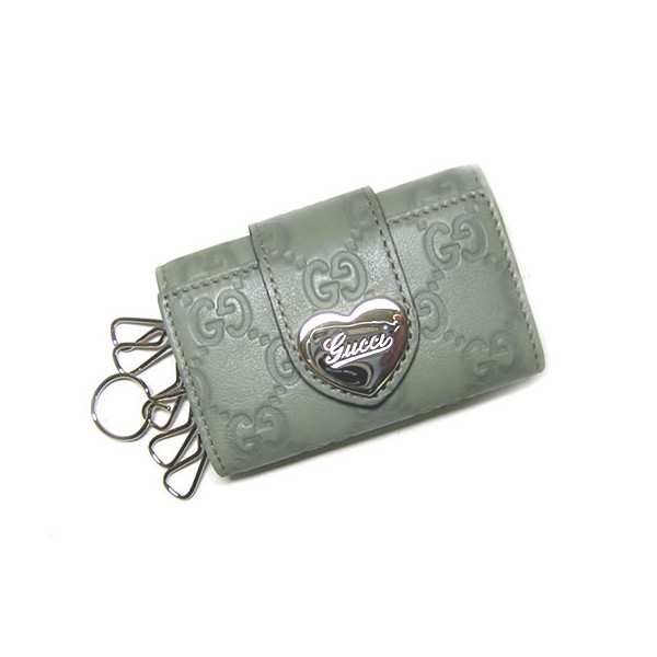 グッチ ] グッチシマモノグラムレザー6連キーケース（ライトグリーン