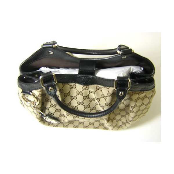 GUCCI グッチ ハンドバッグ スーキー GGキャンバス×レザー ベージュ グッチ 211944 スーキー GGキャンバス ハンド バッグ ベージュ