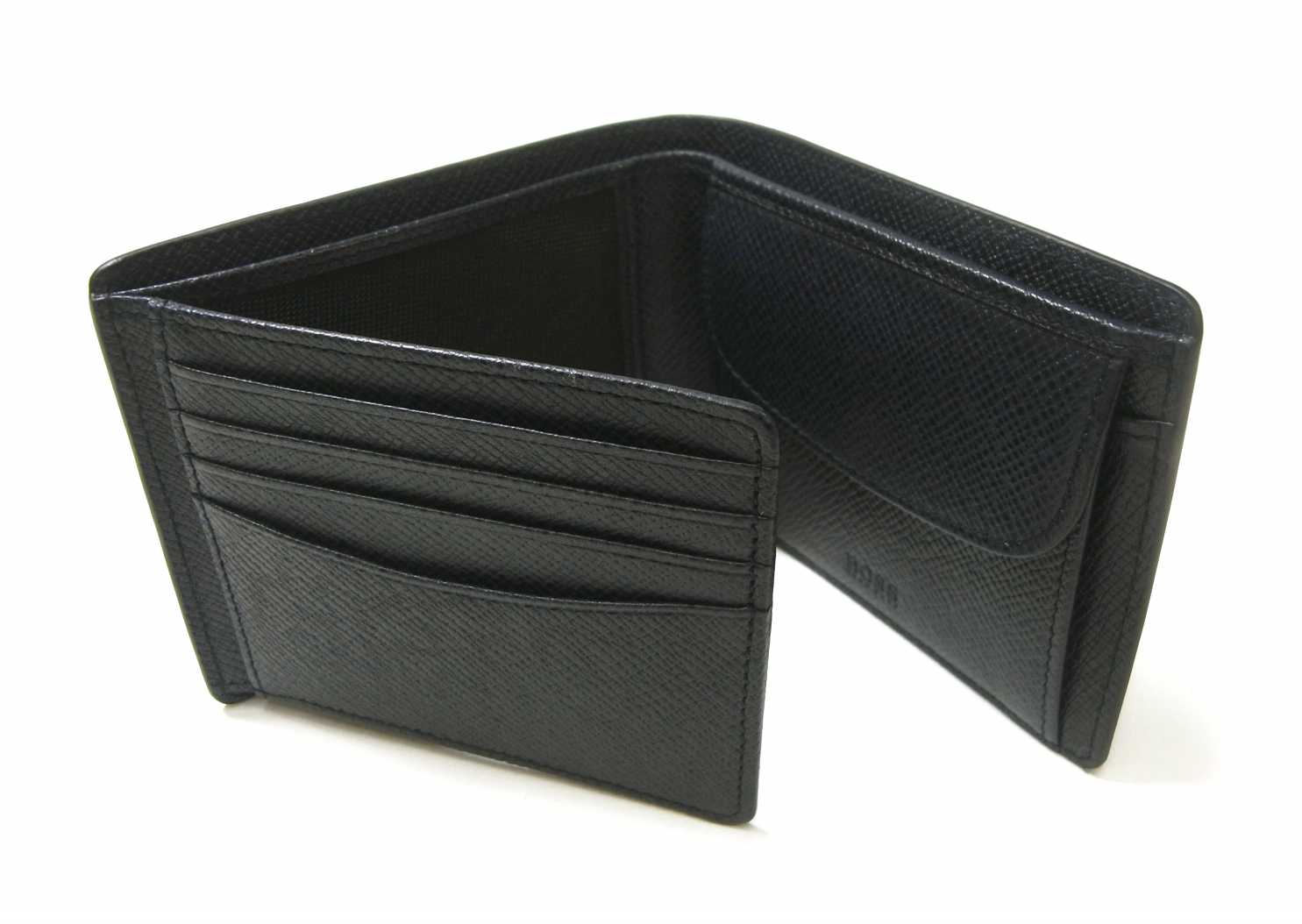 ヒューゴ・ボス 財布 メンズ 三つ開き 型押し牛革 （ダークブルー） の通販＆即日発送 - HB-206