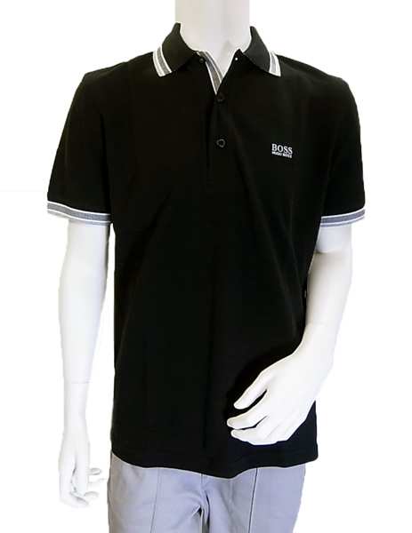 ヒューゴ・ボス ポロシャツ メンズ Mサイズ PADDY ゴルフ用 （ブラック） - インポートブランドショップPiazza