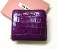 PhotoNo.1 ミュウミュウ クロコ型押し二つ折財布（マルヴァ） 