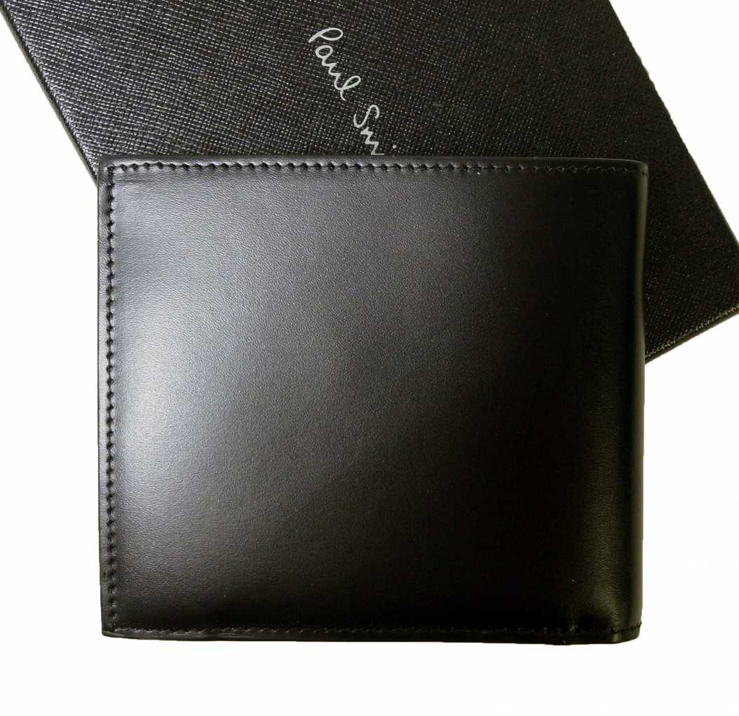 ポールスミス ＜訳あり・アウトレット＞財布 メンズ 二つ折 （ブラック／ブームボックス） の通販＆即日発送 - PA-1172d