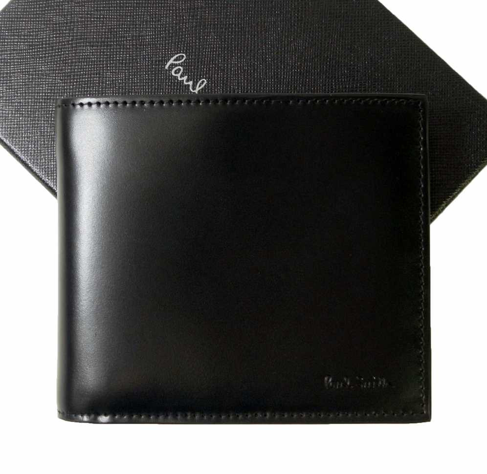 ポールスミス 訳あり アウトレット 財布 メンズ 二つ折 ブラック ミニクーパー インポートブランドショップpiazza