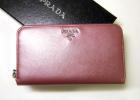 PhotoNo.1 プラダ サフィアノレザー　ラウンドファスナー長財布（アンティコモルドーレ） 