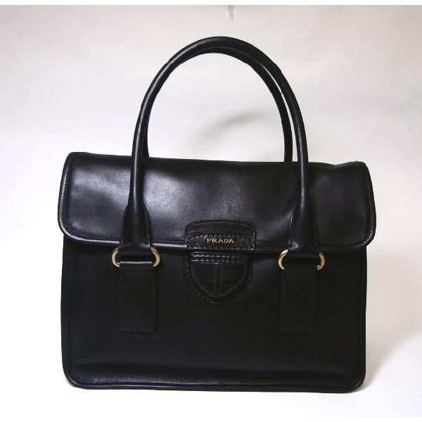 Prada カーフレザー製大型トートバッグ 極美品✨ PRADA 1900 ビジネスバッグ トートバッグ カーフレザー