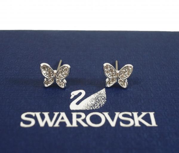 SWAROVSKI ネックレス ピアス 蝶-