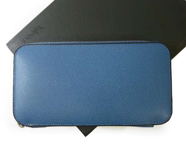 ヴァレクストラ 長財布 ラウンドファスナー （コバルトブルー