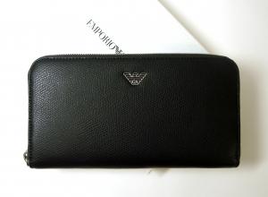 エンポリオアルマーニ 長財布 ラウンドファスナー（ブラック） 