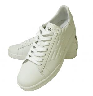 エンポリオアルマーニ レザー スニーカー トレーニング ホワイト　 EA7