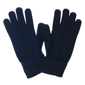 アルマーニ 手袋 グローブ ニット メンズ（ブルー） L