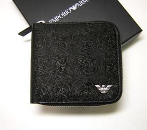  アルマーニ エンポリオアルマーニ　ラウンドファスナー財布（ブラック） MainPhoto