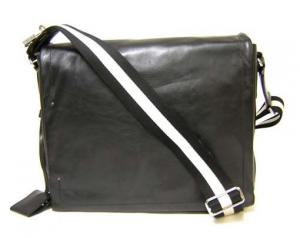 バリー ] TROVE レザーフラップショルダーバッグ（ブラック） - BA-218 