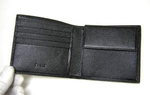 No.4 二つ折財布（ブラック）