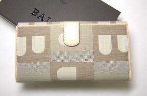 No.2 BIMBA／105　ビジーBロゴ　二つ折長財布（サンド）