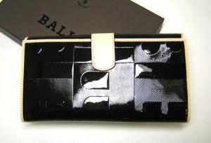 No.2 ビジーBロゴ　二つ折長財布（ブラック）