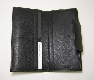 No.3 ミレリゲ　三つ折Wホック長財布（シルバー）