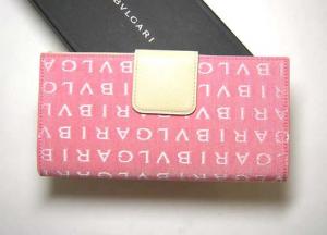 No.2 ロゴマニア　三つ折Wホック長財布（ピンク）