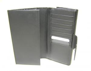 No.4 ブルガー　ダブルフェイス二つ折長財布（ブラック）